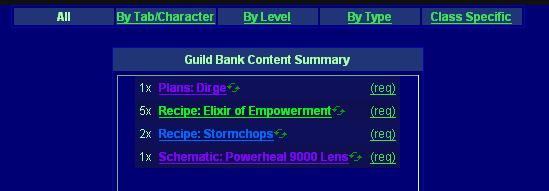 How do I put our Guild Bank on the website?